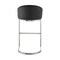 Armen Living Atherik Bar Stool in Brushed Stainless Steel with Black Faux Leather 840254335813 - alternate 6